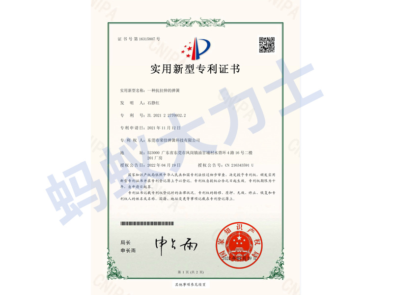 一種抗拉伸的彈簧-9322